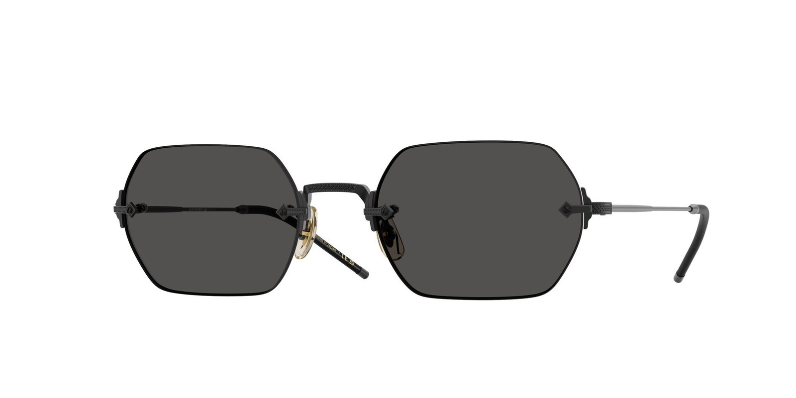 Das Bild zeigt die Oliver Peoples Sonnenbrille OV1353ST 506287 in Matt Schwarz.